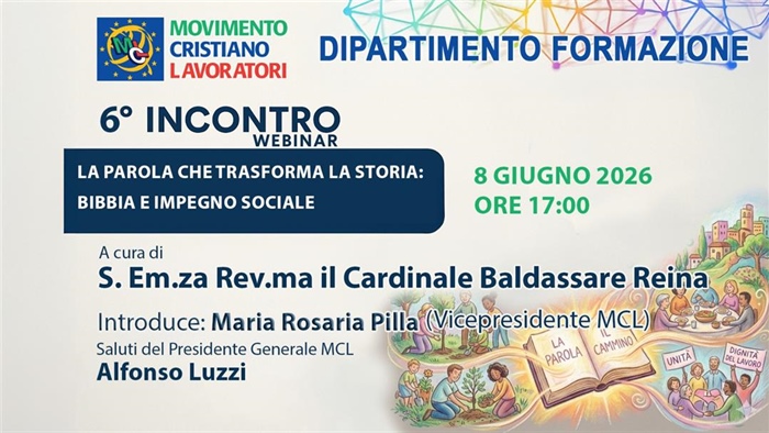 Webinar: con il Cardinal Baldassare Reina "Attualità della DSC"